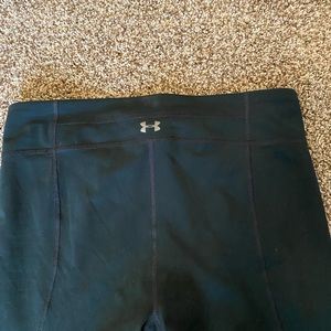 UA 7/8 Black Leggings